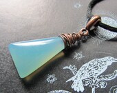 Necklace, Blue Chalcedony.  Maeve's Spring Ice.