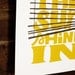Let The Sun Shine In - screenprinted poster