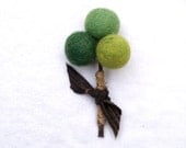 Grooms Boutonniere Wedding Woodland Groomsman Groomsmen Green Craspedia Bouquet billy button ball flower felt dried Spring Summer fun 1
