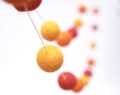 Orange Thanksgiving Garland, Decorate  for the Holidays with this Orange, Red and Yellow Fall Banner, Festive Autumn Home Decor