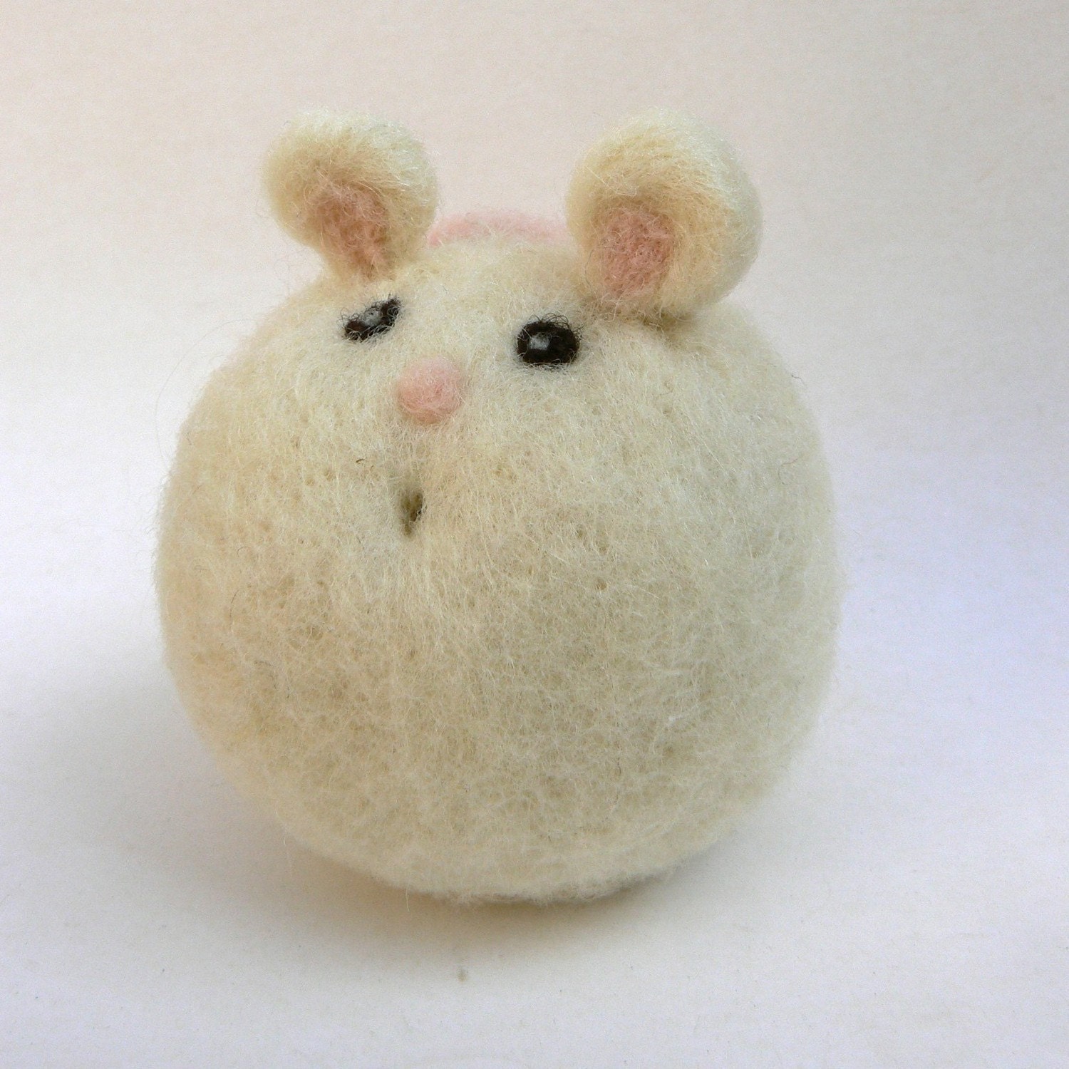 Pumpkin Toy, Felt Wool Mouse Waldorf Doll Felted All Natural Eco Friendly Boy Girl Children Kids Waldorf - Easter Gift