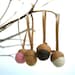 Needle Felted Ornaments, Christmas Decorations, 12 Acorns, Neutrals, Nature, all natural, cute, fun, pastel, shabby chic hostess gift