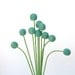 Wool Flowers, felt Craspedia Billy Button Ball Blooms Easter Egg home decor teal turquoise blue green handmade housewarming gift pom pom