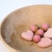 Love Hearts and Felted Acorns Valentines Day, Needle Felt Wool Love romantic gift home decor blushing baby Gift for Mom Wife Decorating