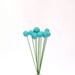 Robin Egg Blue Felt Flowers, Shabby Chic Home Decor Craspedia Wool Billy Button Flower Ball Pom Pom turquoise aqua decorating for her