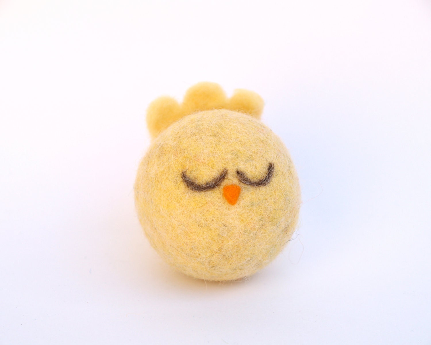 Easter Play Set . Bird on her nest with three white eggs . Needle Felted Wool Toy for Children Fairyfolk