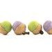 Felted Acorns, Moss Green and Lavender Purple, Set of 6
