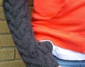 Bella's Mittens Fingerless - Charcoal Gray
