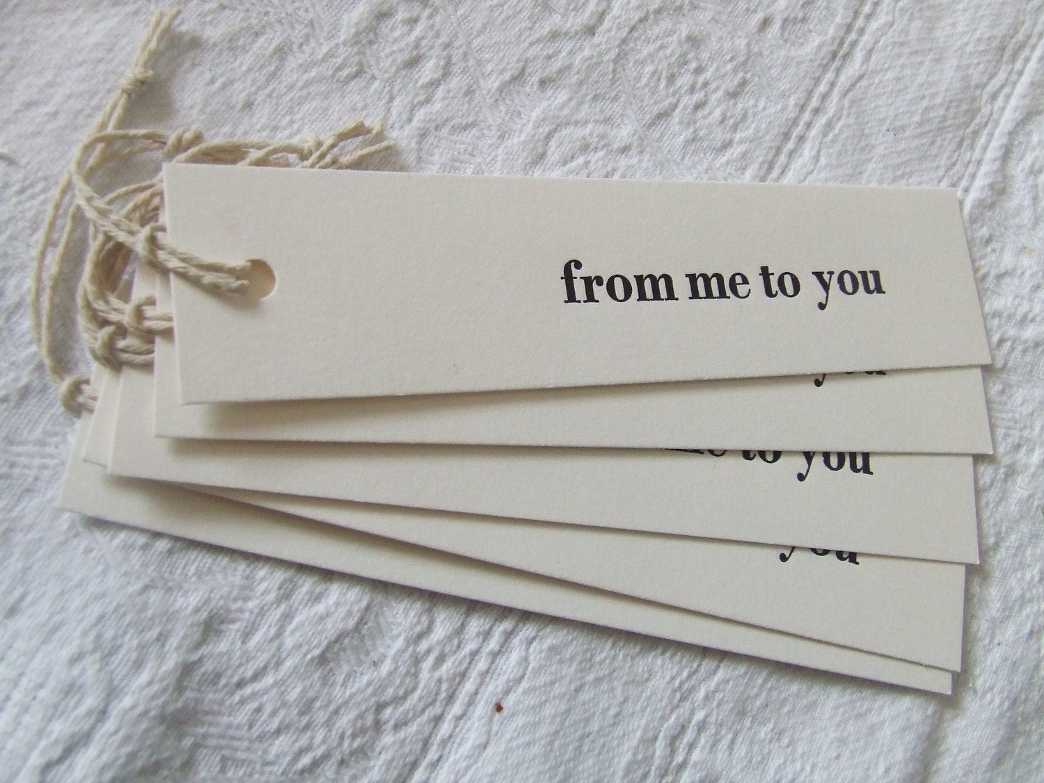 From me to you gift tags pack of 5