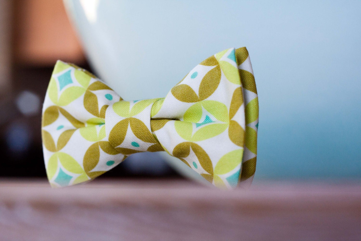 Lime, Olive, and Turquoise Child Bow Tie-The Green Machine