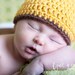 Hand Crocheted Infant GiraffeBeanie Hat-MADE TO ORDER-Size Newborn to 3 months 0-3 Months