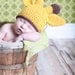 Hand Crocheted Infant GiraffeBeanie Hat-MADE TO ORDER-Size Newborn to 3 months 0-3 Months