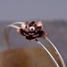 Lotus Blossom Cuff - Silver and Copper