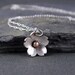 Silver Cherry Blossom Pendant - Sterling silver and Bronze, Gifts for Her, Spring jewelry, Sakura flower