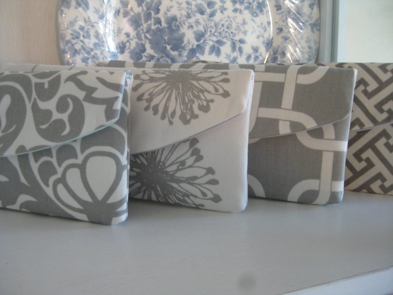 Custom Set of (4) / Design Your Own / The New Jenna Clutch / Bridesmaid Clutch/Gift