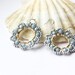 Pale Blue Earrings, Statement Earrings, Intricate Beadwork, Beaded, Dangle, Hoops, Handmade, Holiday, Unique Earrings, Cocktail,