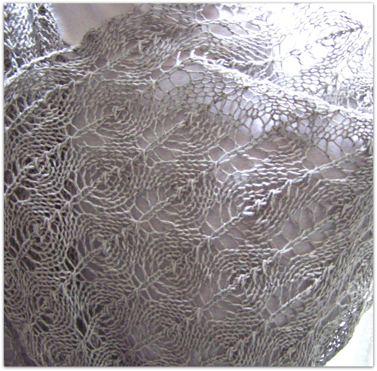 MoonLight Shawl Hand Knitting Pattern PDF  Let the moonlight dance on your shoulder
