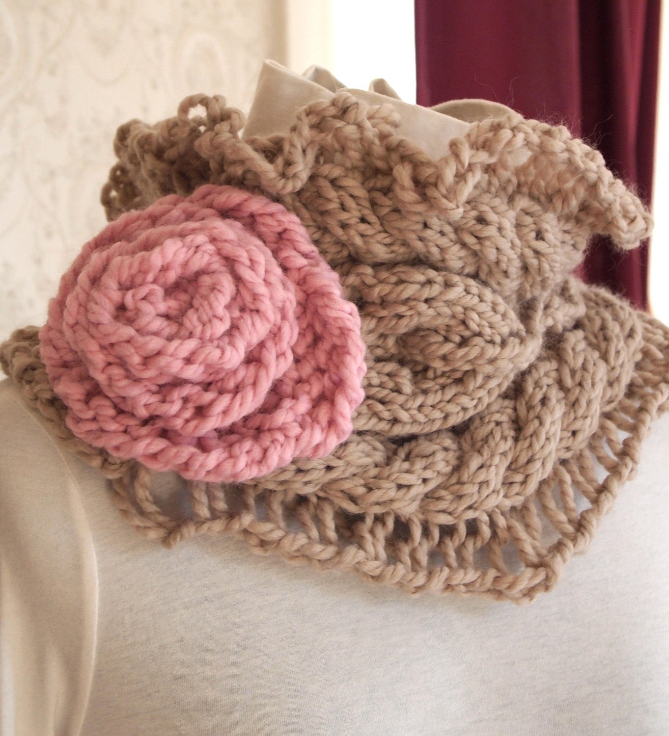 Julia Cowl PDF Hand Knitting Pattern