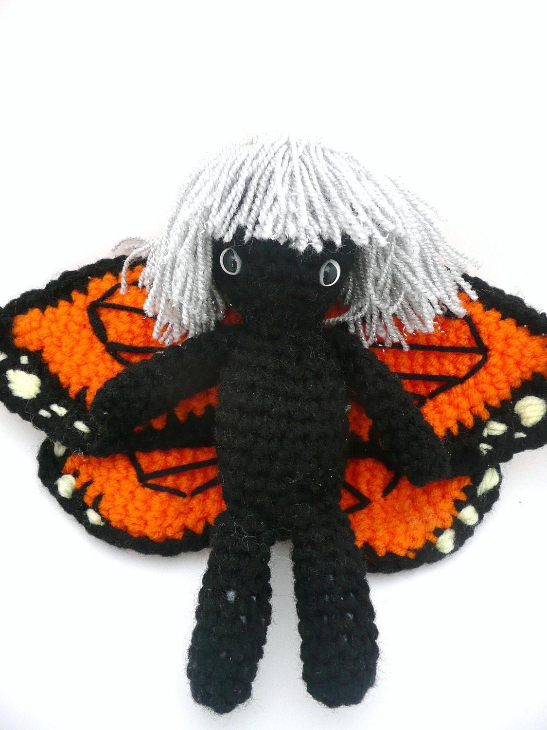 monarch butterfly fairy girl doll OOAK