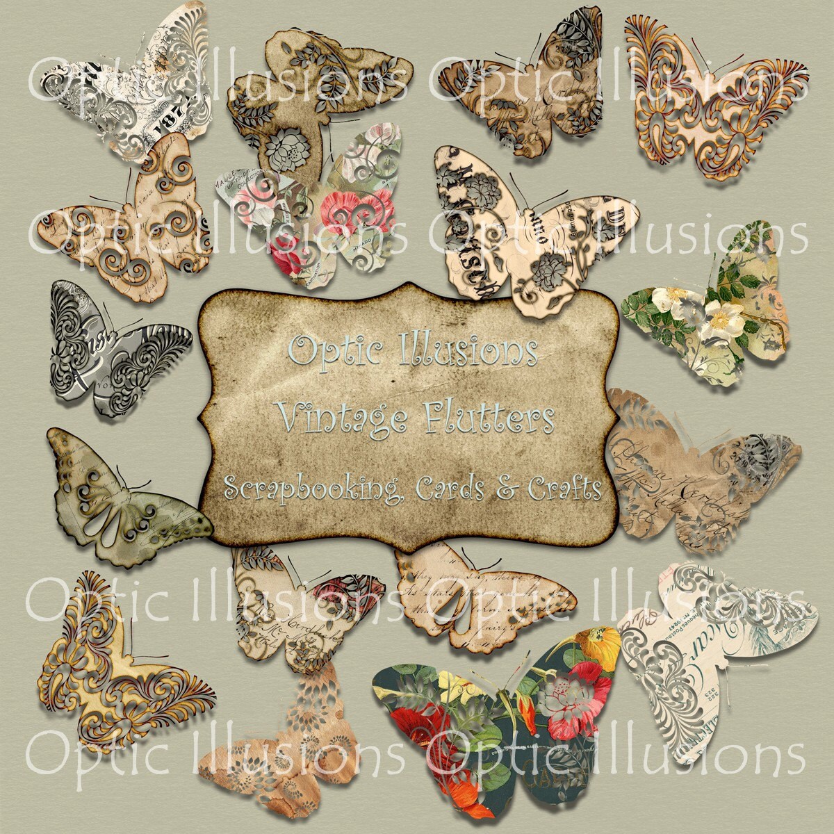 Butterfly Scrapbook Paper