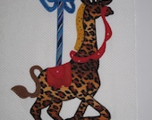 Carousel animals quilt blocks