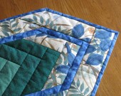 Gorgeous blue floral spring  table runner