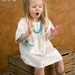 White Cotton Peasant Dress..sizes 5-8..dressbabybeautiful