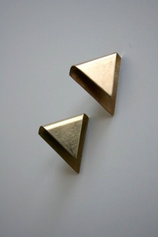 Triangle Fold Earrings
