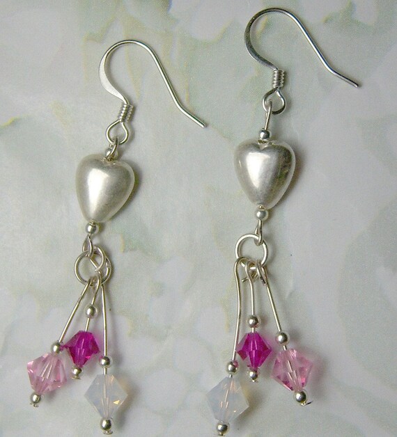 Hearts and crystals for Valentine's Day