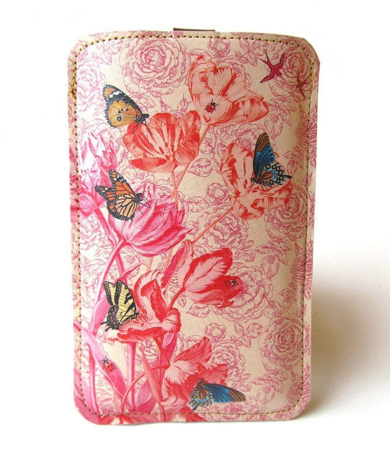 Leather iPhone (All) iTouch (All) case -  Spring design