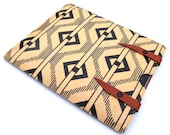 Leather iPad case iPad 3 / iPad 2 - 1900s Chevron design