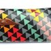 Sunglasses case / eyeglasses case geometric triangles design