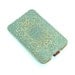 Leather iPhone (All) iTouch (All) case HTC -  Teal Double Lace