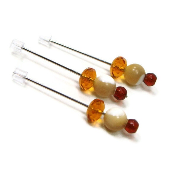 Counting Pins Marking Pins Golden Seashell Cross Stitch Needlepoint Hardanger