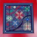 Fireworks, Counted Needlepoint, Framed, Independence Day, Fourth of July, Wall Art, TJBdesigns