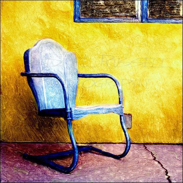 ANTIQUE CHAIR  Titled Solitude.  image 8x8 matted12x12 photograph  matted signed titled