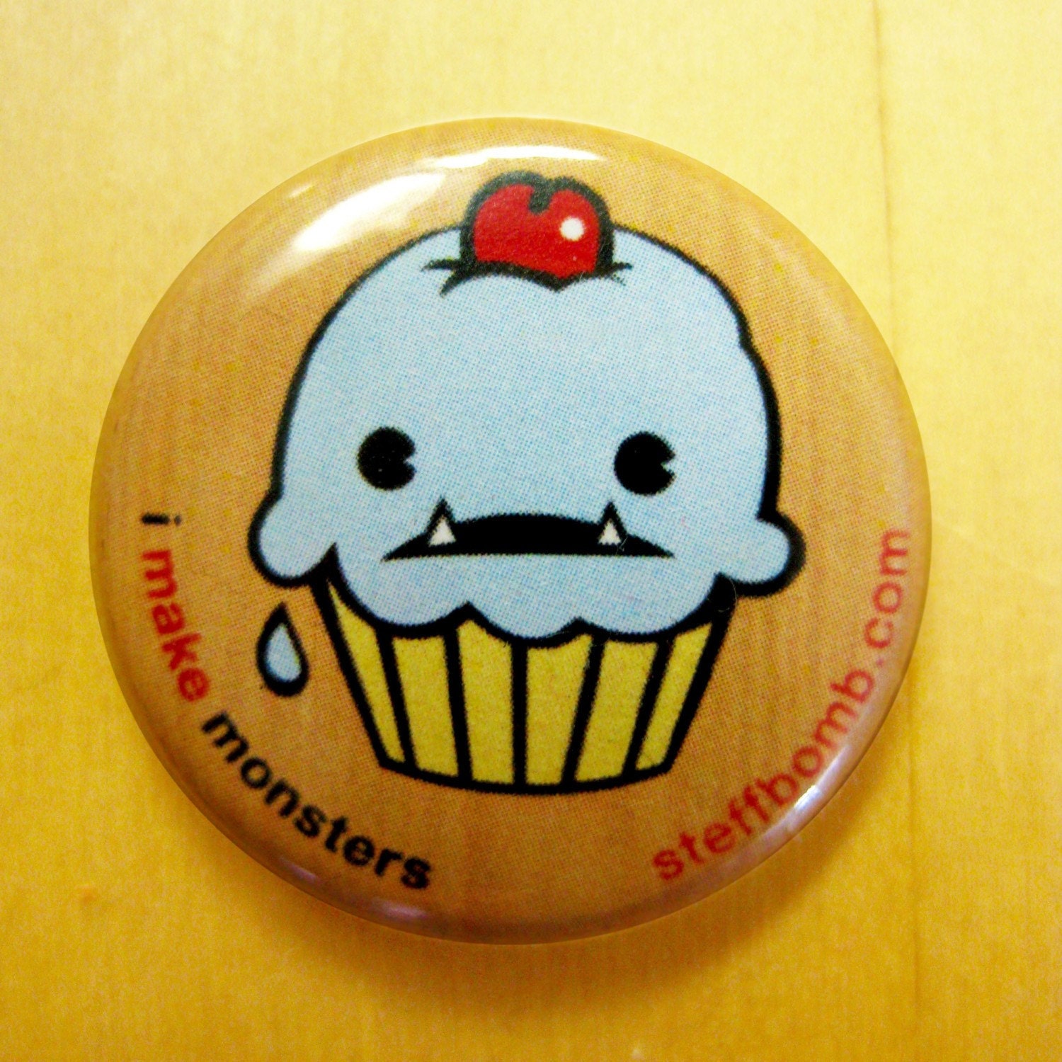 Cupcake Logo 1" Button