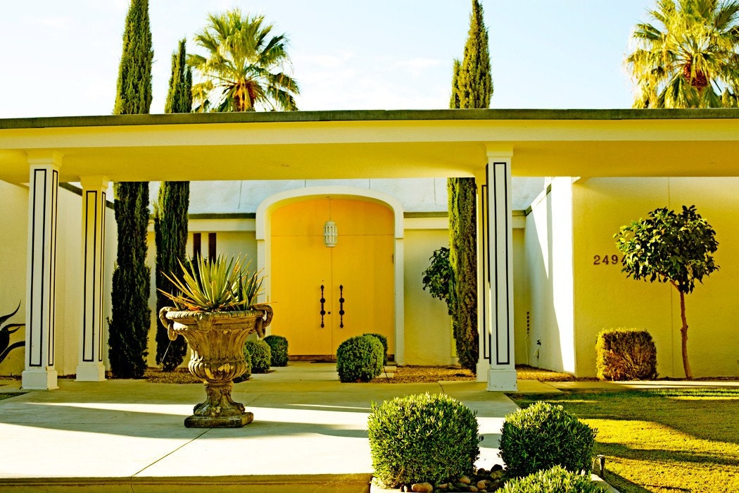 Life in Lemon Yellow, 10x15 Metallic Print Matted to 16x20