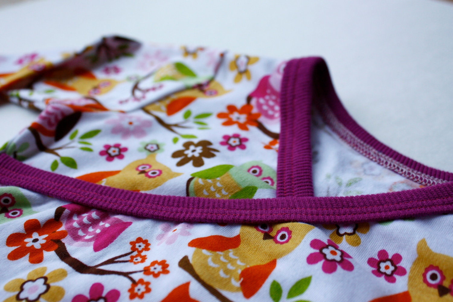 12-18 month Sweet Owl Kimono Style Onesie