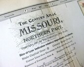 1902 Century Atlas Antique Map of Northern Missouri