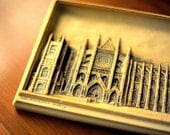 1960s Vintage Ceramic Souvenir of the Staggeringly Beautiful Westminster Abbey in London, the UK
