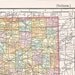 1900 Charming Antique Map of Indiana
