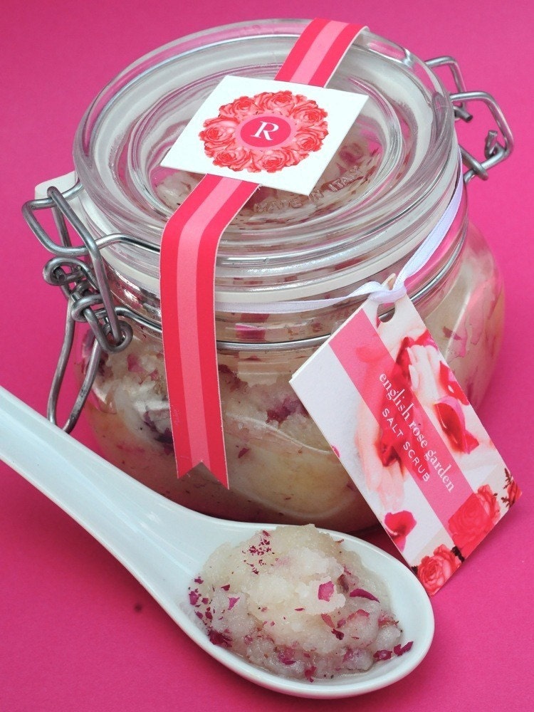 Rose Salt Scrub - Printable Labels and Recipes