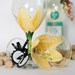 Stargazer Lilly in violet pansy purple hand painted wine glass - FREE personalization, dishwasher safe