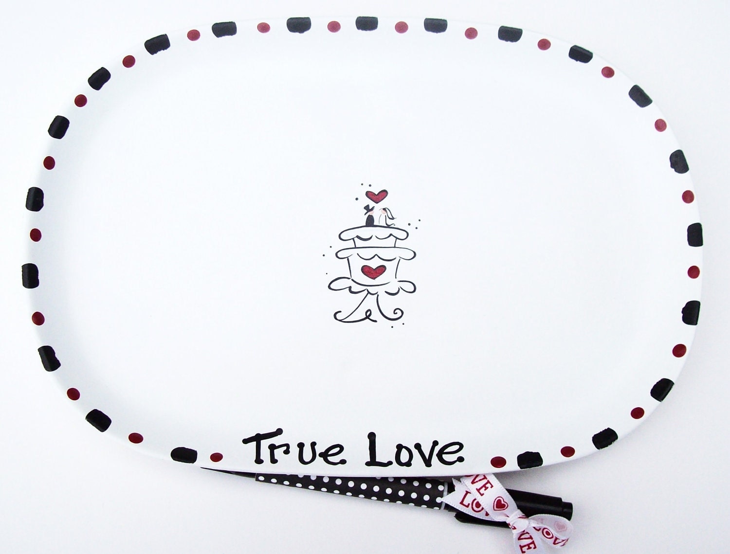 Ceramic Signature Plate for WEDDING - Guest Book Alternative