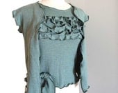 Ruffled SeaFoam Green Sweater Set Size 6 to 8