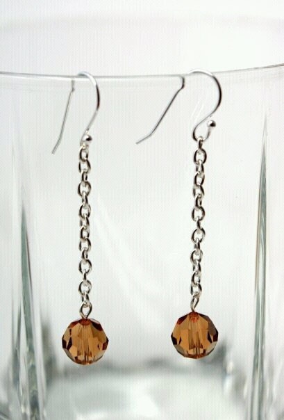 Amber Drop Earrings