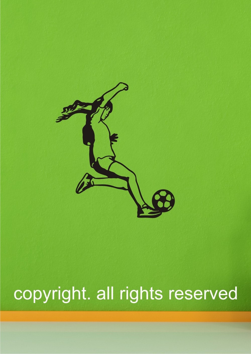 Soccer Girl wall art graphic