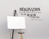 Imagination is not the talent of some men...Ralph Waldo Emerson quote vinyl wall art decal