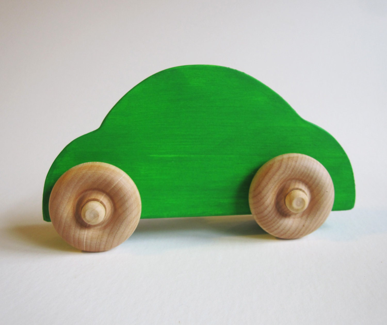 Wooden Green Sedan Style Car- Imagination Kids- Waldorf Toy